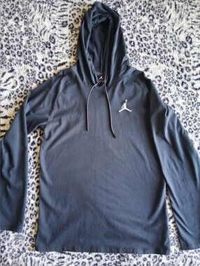 Jordan Men's Hoodie in Black with White Jumpman